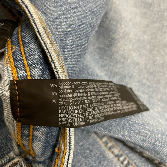 Zara Wide-Leg Blue Jeans Size 4 - Picture 9 of 11
